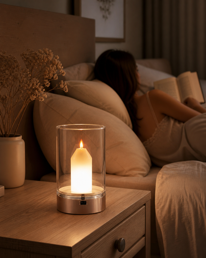FeraFisa Aura Şarjlı Dekoratif Mum Lambası