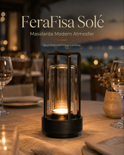 Solé Şarjlı Dekoratif Masa Lambası | FeraFisa