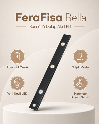 Bella Sensörlü Dolap Altı LED Aydınlatma | FeraFisa