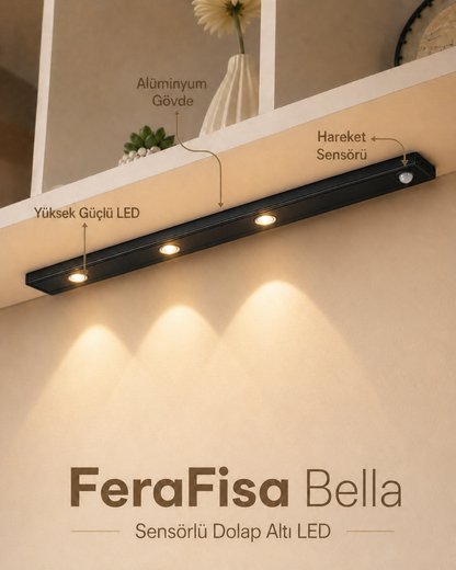 Bella Sensörlü Dolap Altı LED Aydınlatma | FeraFisa