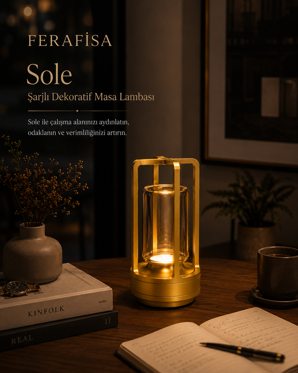 Solé Şarjlı Dekoratif Masa Lambası | FeraFisa